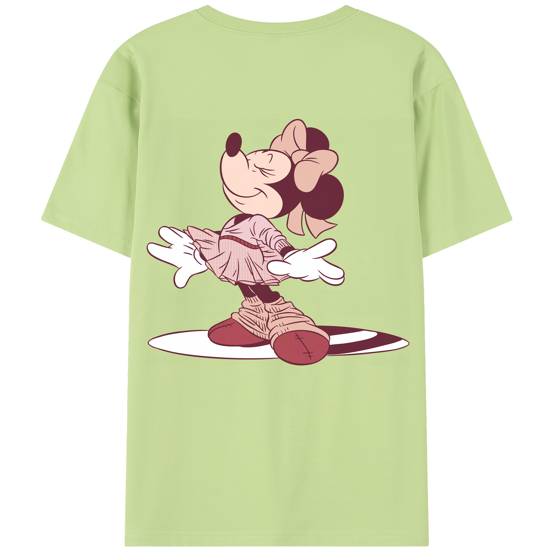 （画像用） ミッキーマウス Mickey Mouse 綿100％半袖Tシャツ（背面プリント）